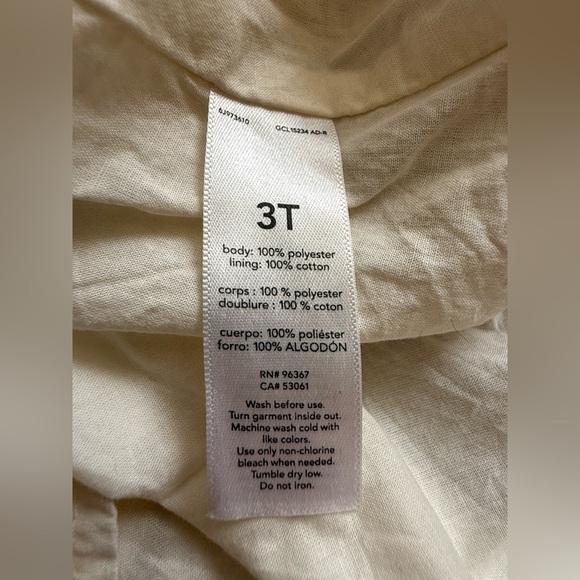 ✨ OshKosh B’gosh Girls 3T Metallic Gold Pleated Party Dress ✨ - Picture 2 of 4